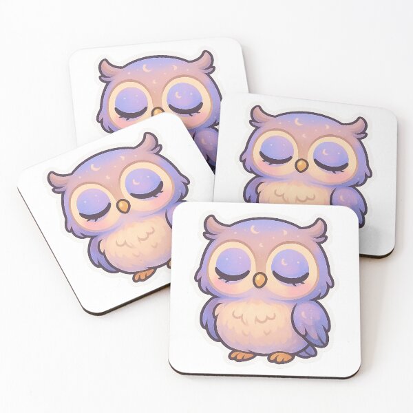 Item preview, Cozy Sleepy Owl Sticker designed and sold by StickMint.