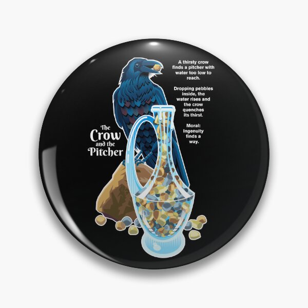 Item preview, The Crow And The Pitcher - Aesop's Fable designed and sold by Vector-Artist.