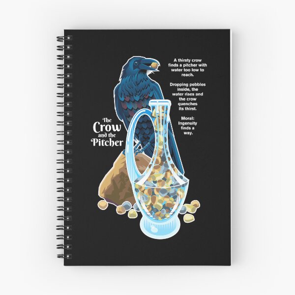 Item preview, The Crow And The Pitcher - Aesop's Fable designed and sold by Vector-Artist.
