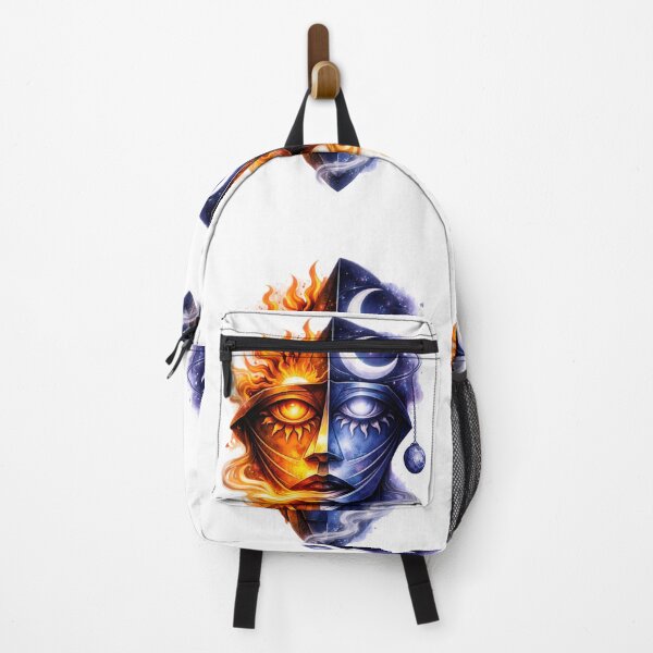 Item preview, Eclipse Mind – Abstract Surreal Duality Portrait designed and sold by OndrejsDesign.