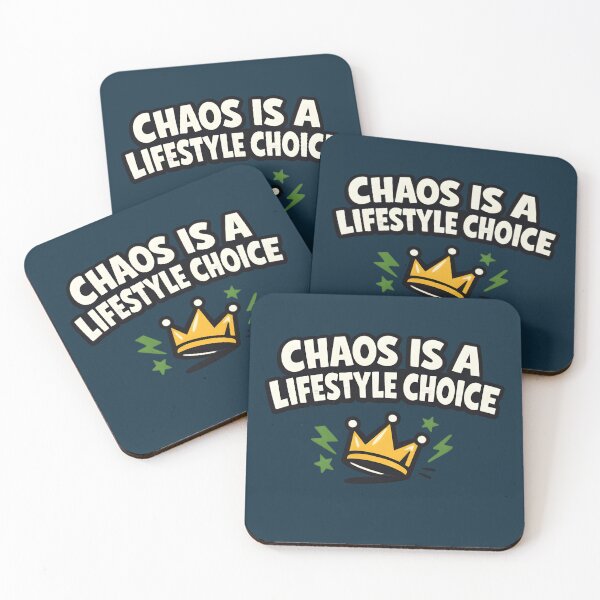Item preview, Chaos Is a Lifestyle Choice – Funny Villain Energy Quote Design designed and sold by gavinroyal.