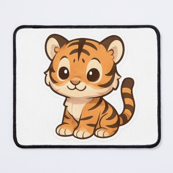 Item preview, Cute Playful Tiger cub Sticker designed and sold by StickMint.