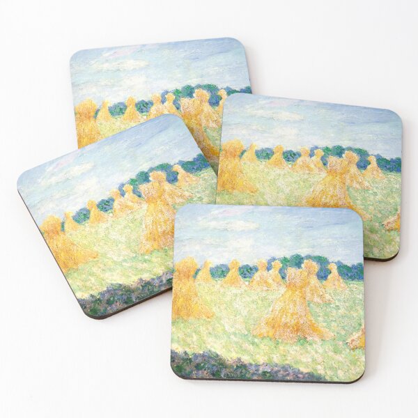 Item preview, The Young Ladies of Giverny Sun Effect by Claude Monet: Sunlit Field Poster designed and sold by artofuniverse.