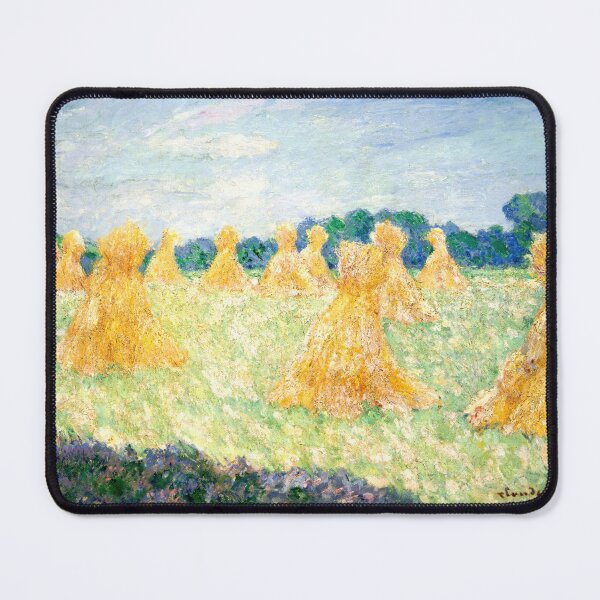 Item preview, The Young Ladies of Giverny Sun Effect by Claude Monet: Sunlit Field Poster designed and sold by artofuniverse.