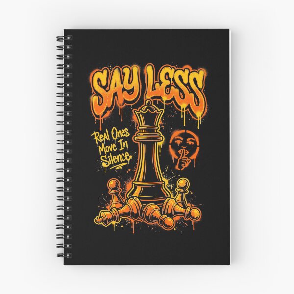 Item preview, Say Less - Real Ones Move In Silence Graffiti Chess Streetwear designed and sold by G350.
