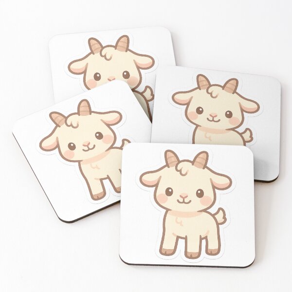 Item preview, Aesthetic Happy Goat Sticker designed and sold by StickMint.