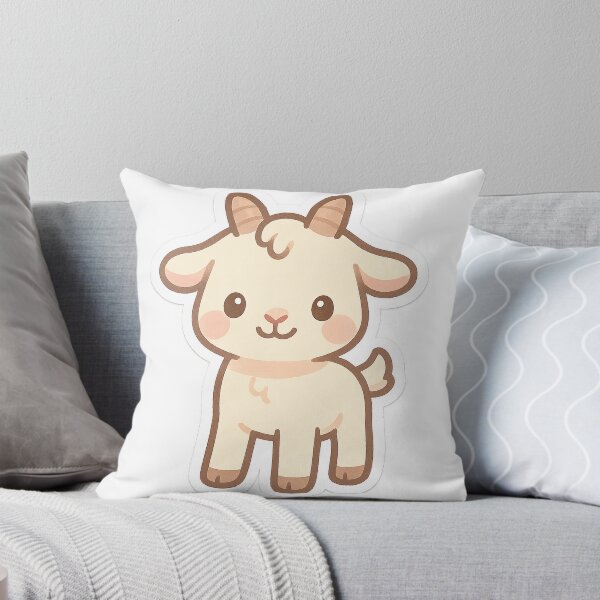 Item preview, Aesthetic Happy Goat Sticker designed and sold by StickMint.