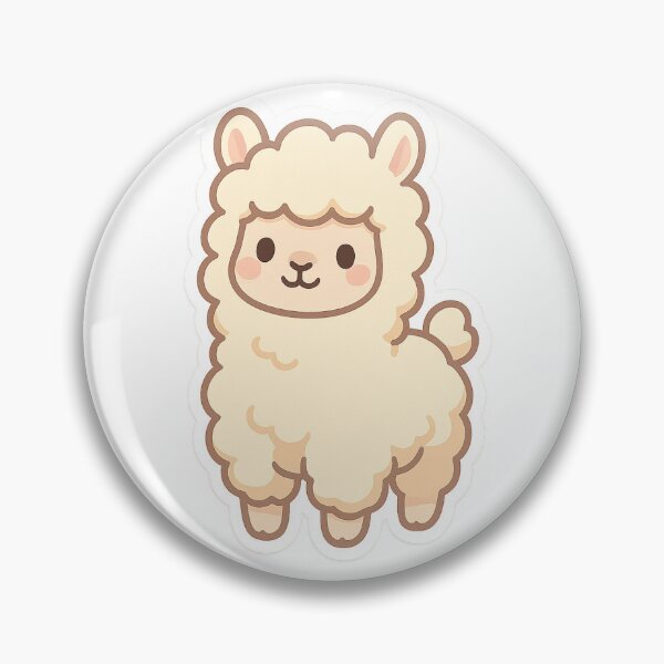 Artikelvorschau, Cozy Wholesome Alpaca Sticker entworfen und verkauft von StickMint.