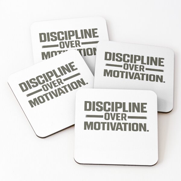 Item preview, DISCIPLINE OVER MOTIVATION designed and sold by Tactical Override.