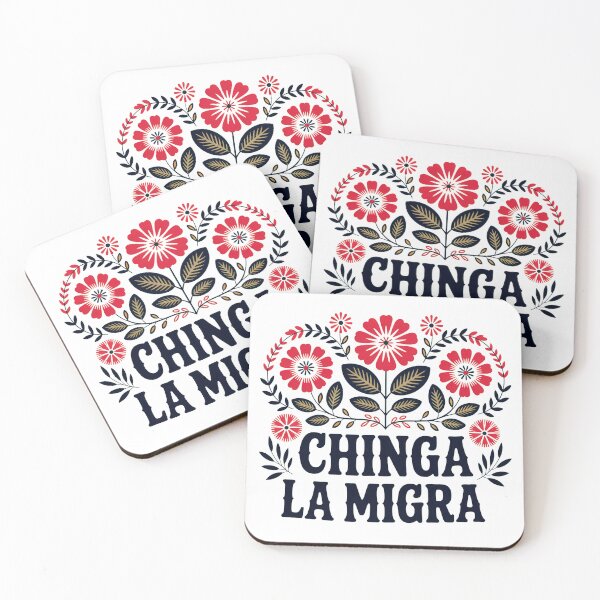 Item preview, Chinga la Migra Flowers designed and sold by ketkacreations.