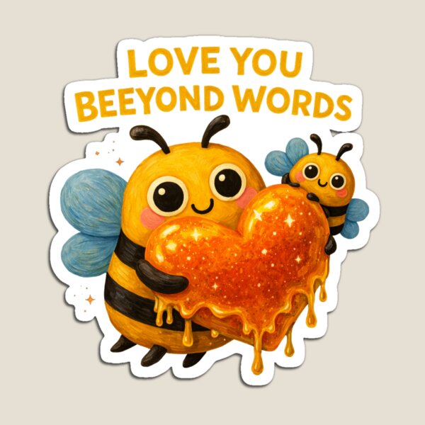 Item preview, Love You Beeyond Words Bee Art designed and sold by Liv Solara.