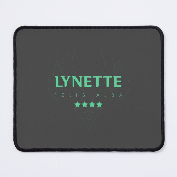 Item preview, Genshin Lynette Nameplate designed and sold by NeonSunsetMedia.