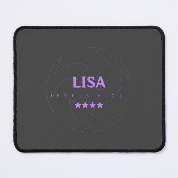 Item preview, Genshin Lisa Nameplate designed and sold by NeonSunsetMedia.