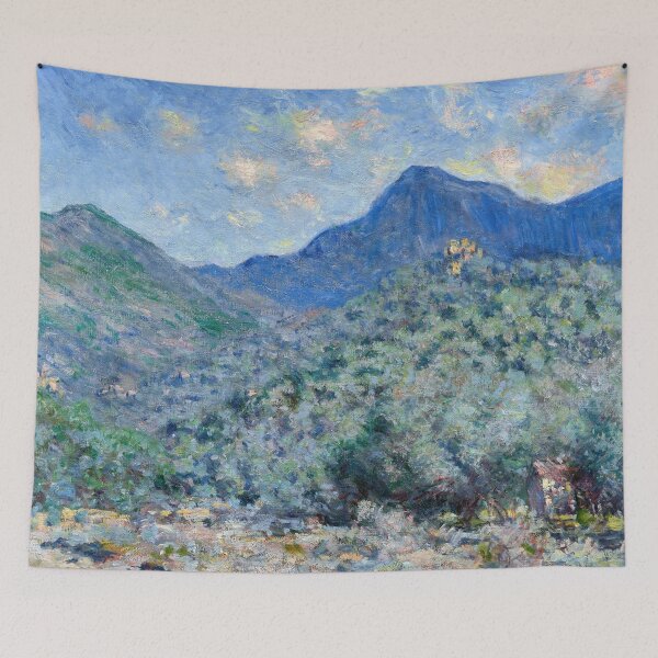 Item preview, Valle Buona Near Bordighera by Claude Monet: Tranquil Impressionist Landscape Poster designed and sold by artofuniverse.