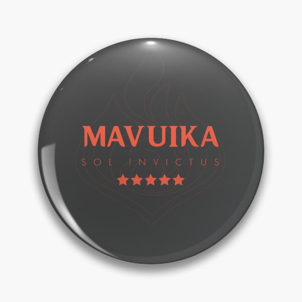 Item preview, Genshin Mavuika Nameplate designed and sold by NeonSunsetMedia.