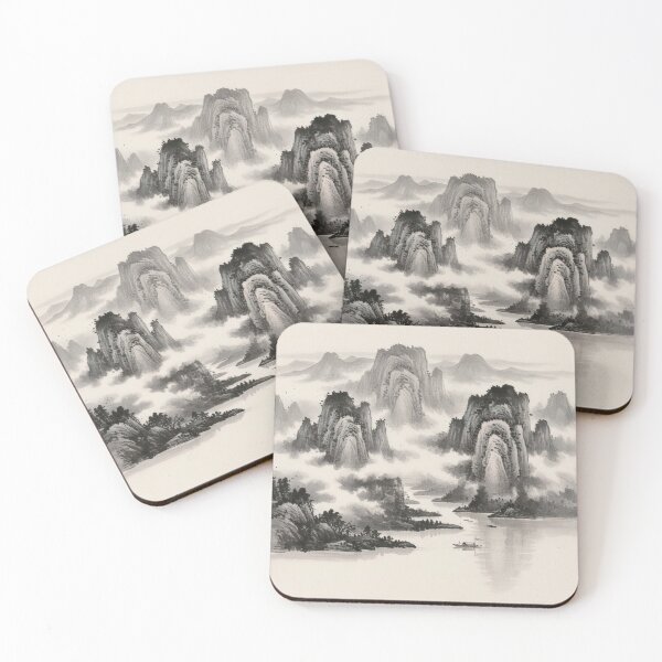 Item preview, Traditional Chinese ink wash painting designed and sold by daniiy.
