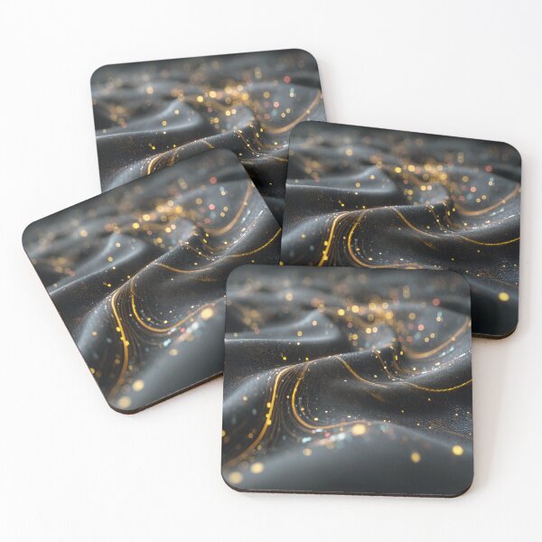 Item preview, Abstract Flow Intense - Nocturne of Liquid Gold designed and sold by Mysz533JC.