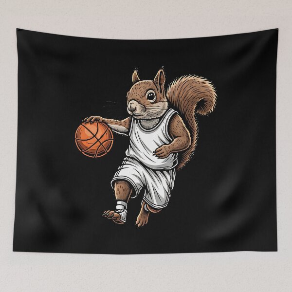 Item preview, Squirrel plays basketball designed and sold by ReneMM.