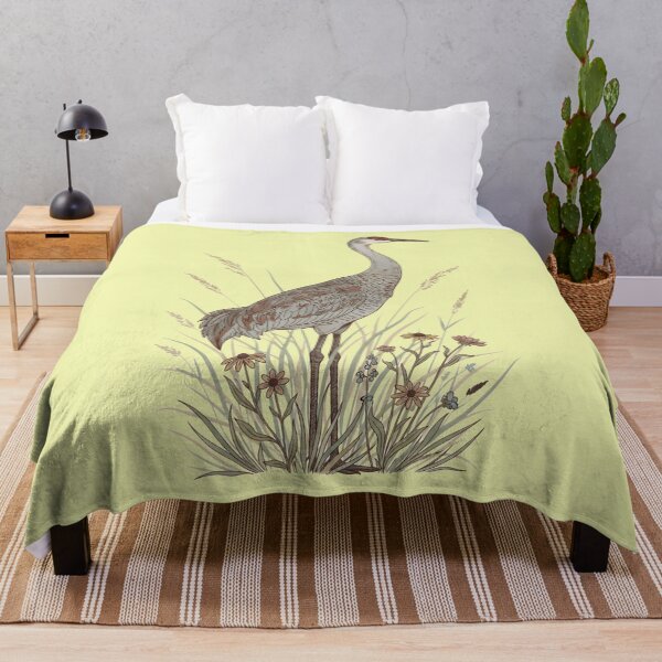 Item preview, Vintage Sandhill Crane Nature Art designed and sold by BirdsnStuff.