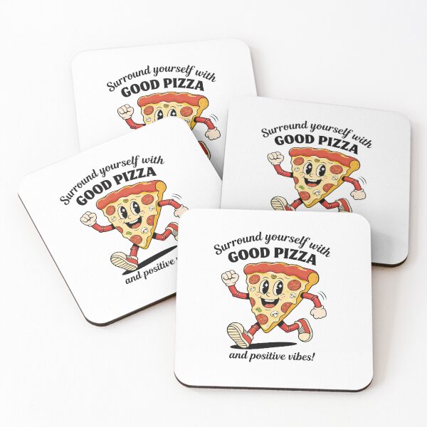Item preview, Surround Yourself With Good Pizza & Positive Vibes - Retro Mascot designed and sold by Swissdesign-ch.