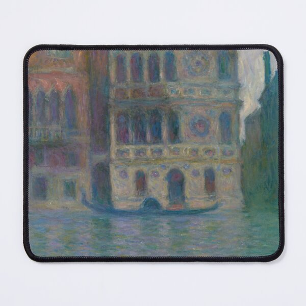 Item preview, Venice Palazzo Dario by Claude Monet: Dreamlike Venetian Canal Fine Art Print designed and sold by artofuniverse.