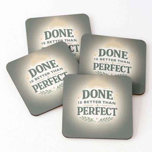 Item preview, Done Is Better Than Perfect – Motivational Quote Shirt | Productivity & Growth Mindset Design designed and sold by waldex44.