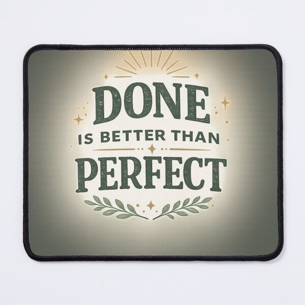 Item preview, Done Is Better Than Perfect – Motivational Quote Shirt | Productivity & Growth Mindset Design designed and sold by waldex44.