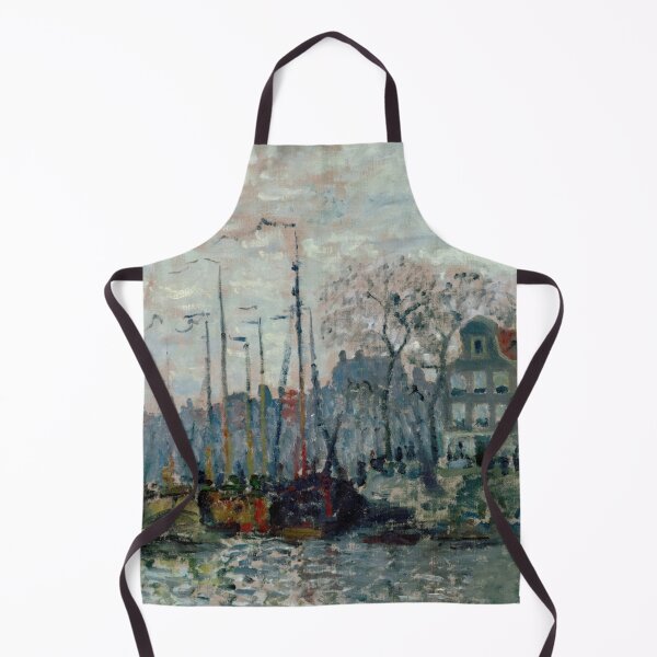 Artikelvorschau, Blick auf die Prins Hendrikkade und den Kromme Waal von Claude Monet: Impressionistisches Stadtbild-Poster entworfen und verkauft von artofuniverse.
