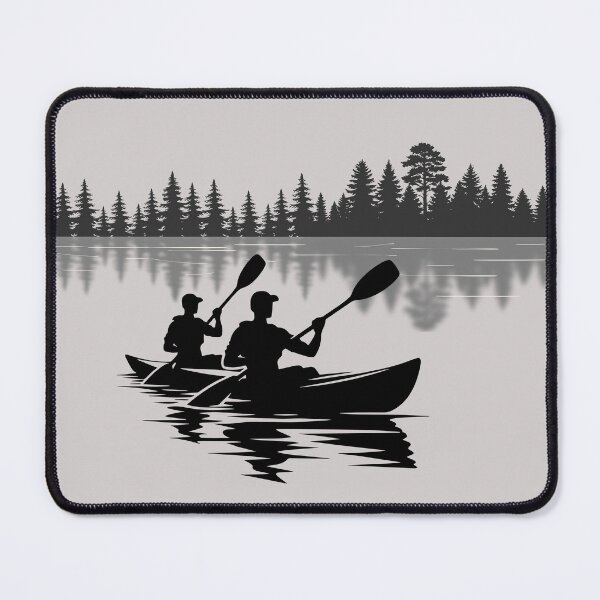 Item preview, Lispe Canoe Silhouette Forest Lake Reflection  designed and sold by Lispe-Designs.