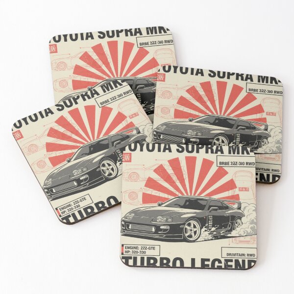 Item preview, Toyota Supra retro techno design designed and sold by Nihoni Store.