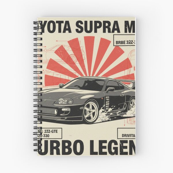 Item preview, Toyota Supra retro techno design designed and sold by Nihoni Store.