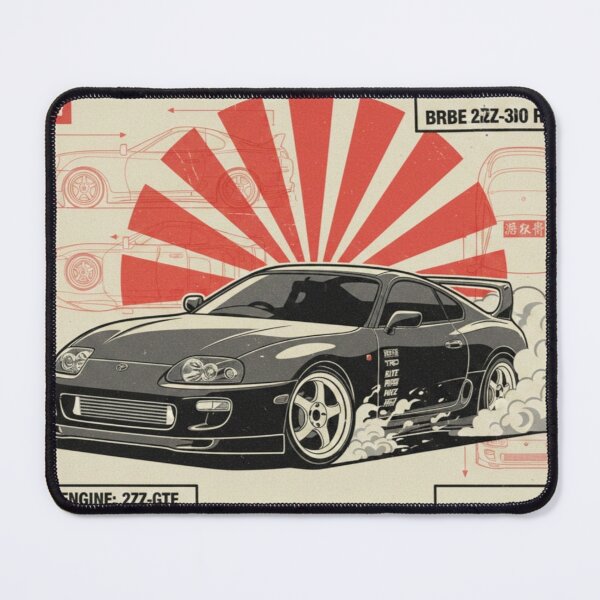 Item preview, Toyota Supra retro techno design designed and sold by Nihoni Store.
