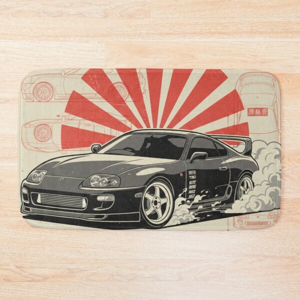 Item preview, Toyota Supra retro techno design designed and sold by Nihoni Store.