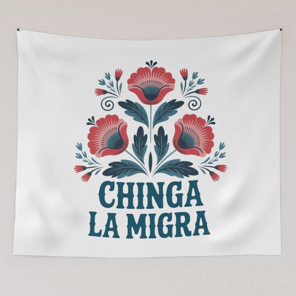 Item preview, Chinga la Migra Flowers designed and sold by ketkacreations.