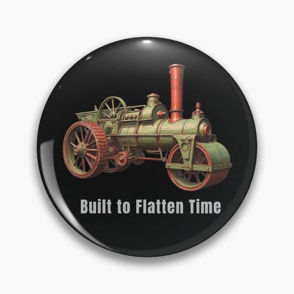 Item preview, Vintage Steam Roller – Industrial Work Vehicle Illustration designed and sold by PAPIRO SIGLO XXI.