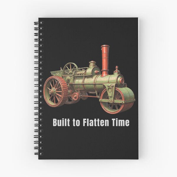 Item preview, Vintage Steam Roller – Industrial Work Vehicle Illustration designed and sold by PAPIRO SIGLO XXI.