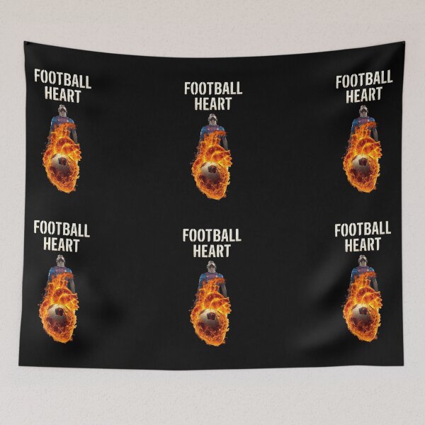 Item preview, Football Heart Burning Passion designed and sold by BullBooy.