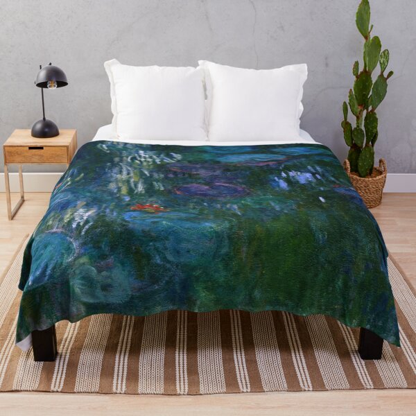 Artikelvorschau, Seerosen von Claude Monet: Impressionistischer Wassergarten-Kunstdruck entworfen und verkauft von artofuniverse.