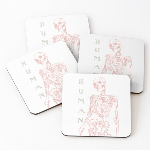 Item preview, Human – Pink Minimalist Skeleton Goth Art designed and sold by DanniDan.
