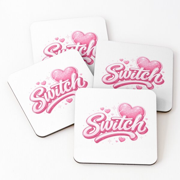 Item preview, Switch Kawaii Pink Glitter – Gaming Gamer Heart Design designed and sold by JonathanP514.