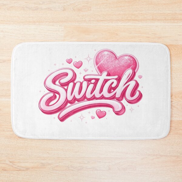 Item preview, Switch Kawaii Pink Glitter – Gaming Gamer Heart Design designed and sold by JonathanP514.