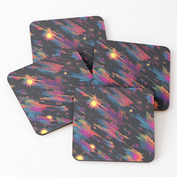 Item preview, Neon color black dust pattern designed and sold by JeniSeny.