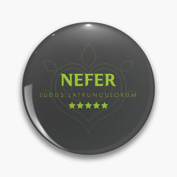 Item preview, Genshin Nefer Nameplate designed and sold by NeonSunsetMedia.