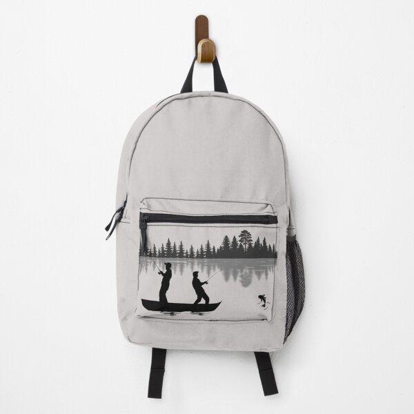 Item preview, Lispe Fishermen Silhouette Forest Lake Reflection designed and sold by Lispe-Designs.