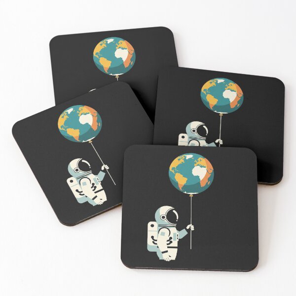 Item preview, Retro Astronaut Planet Balloon designed and sold by Le Grand Requin.