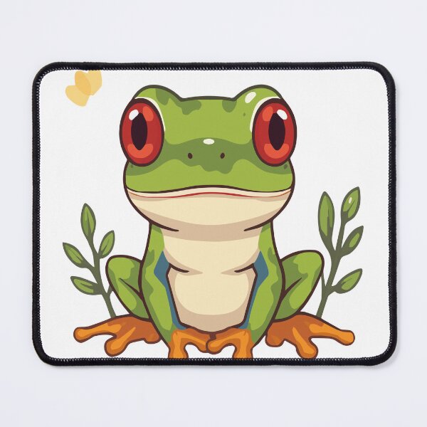 Item preview, Little Chill Frog – Cute and Relaxed Illustration designed and sold by Hellocr.