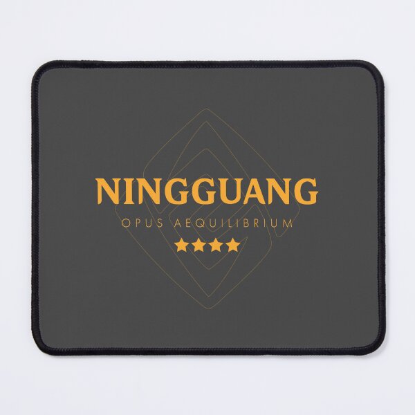 Item preview, Genshin Ningguang Nameplate designed and sold by NeonSunsetMedia.