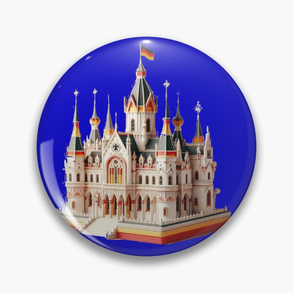 Item preview, 3D Castle Label – Germany Flag Minimal Art ,  designed and sold by PaintMeWorld.