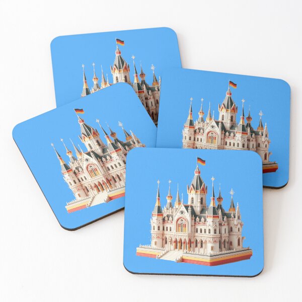 Item preview, 3D Castle Label – Germany Flag Minimal Art ,  designed and sold by PaintMeWorld.