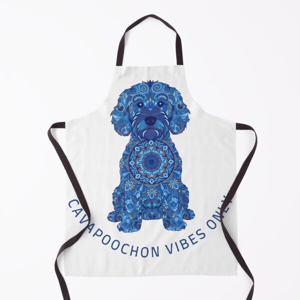 Item preview, Cavapoochon Vibes Only – Mandala Blue Dog Art | Cute Cavapoochon T-Shirt designed and sold by AmberWit.